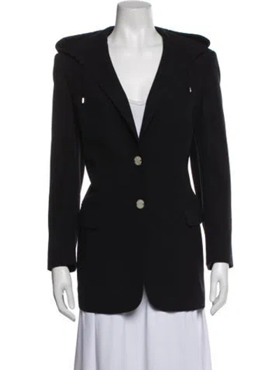 Pre-owned Escada Wool Coat In Black