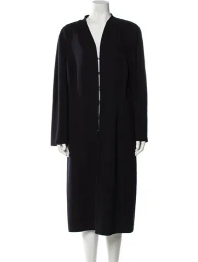 Pre-owned Escada Wool Coat In Blue