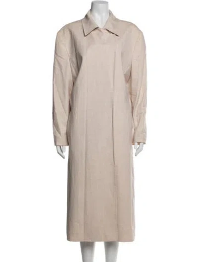 Pre-owned Escada Wool Coat In Neutrals