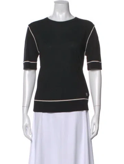 Pre-owned Escada Wool Crew Neck Sweater In Black