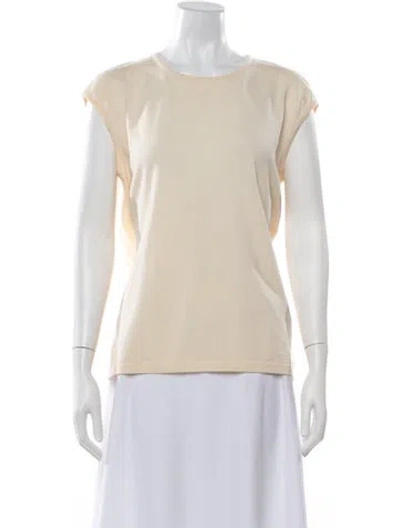 Pre-owned Escada Wool Crew Neck Sweater In Neutrals