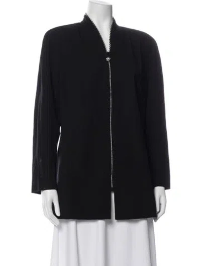 Pre-owned Escada Wool Evening Jacket In Blue
