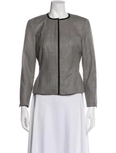 Pre-owned Escada Wool Evening Jacket In Gray