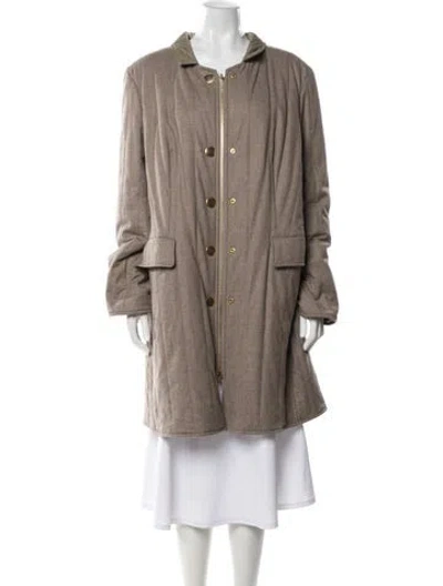 Pre-owned Escada Wool Evening Jacket In Neutral