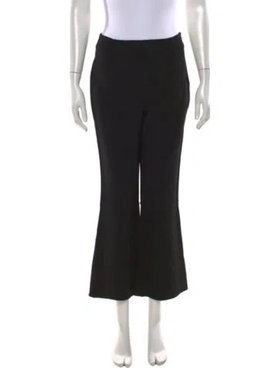 Pre-owned Escada Wool Flared Pants In Black