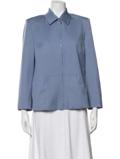 Pre-owned Escada Wool Jacket In Blue