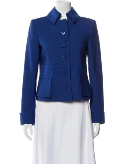 Pre-owned Escada Wool Jacket In Blue