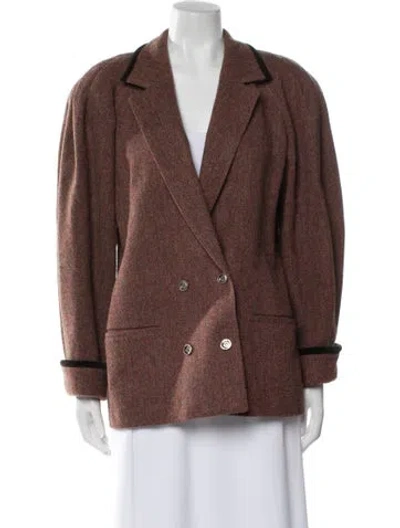 Pre-owned Escada Wool Jacket In Brown
