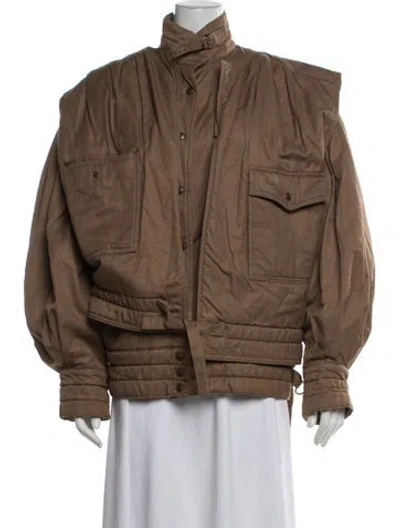 Pre-owned Escada Wool Jacket In Brown