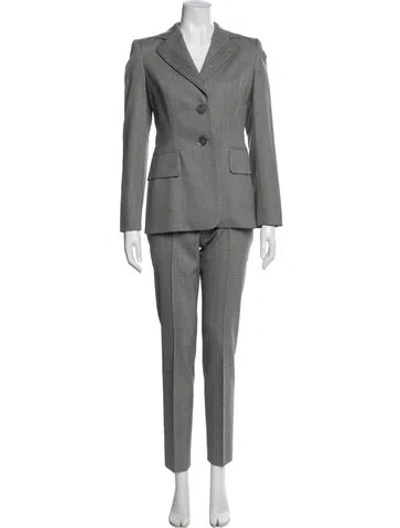 Pre-owned Escada Wool Jacket In Gray
