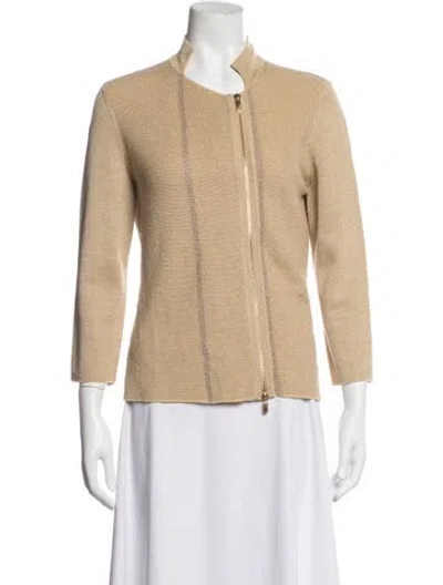 Pre-owned Escada Wool Jacket In Neutrals