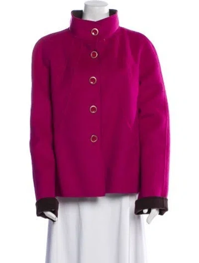 Pre-owned Escada Wool Jacket In Purple