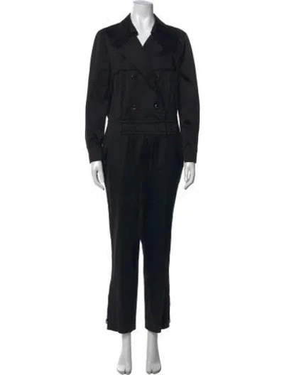 Pre-owned Escada Wool Jumpsuit In Black