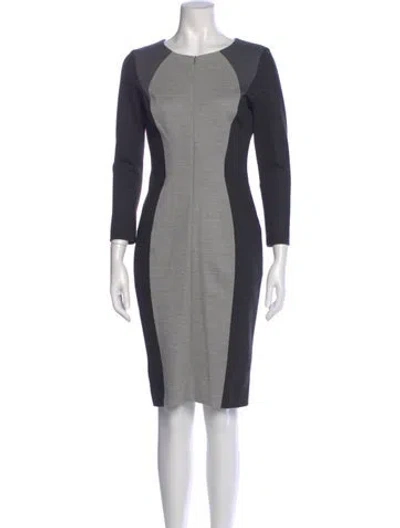 Pre-owned Escada Wool Knee-length Dress In Multi