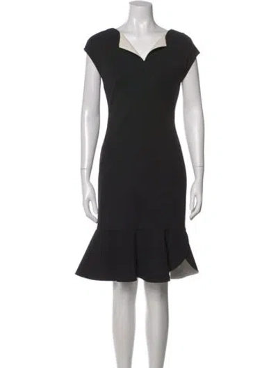 Pre-owned Escada Wool Knee-length Dress In Multi