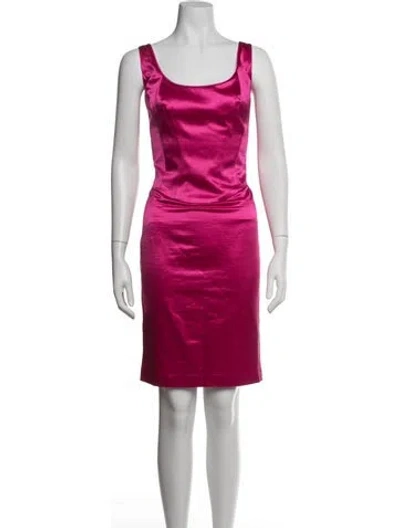 Pre-owned Escada Wool Knee-length Dress In Pink