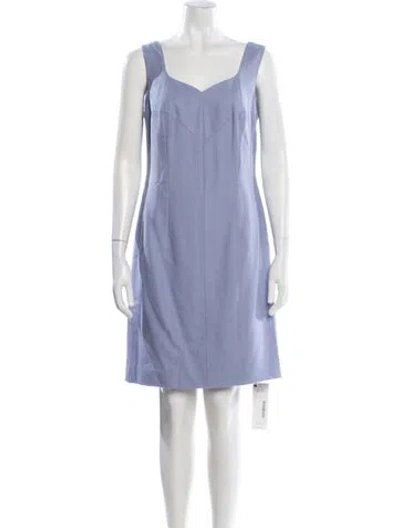 Pre-owned Escada Wool Knee-length Dress In Purple