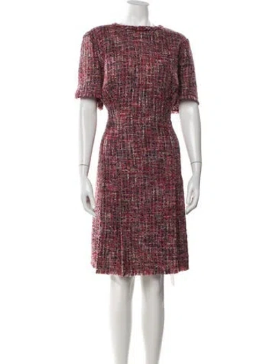 Pre-owned Escada Wool Knee-length Dress In Purple