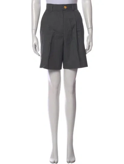 Pre-owned Escada Wool Knee-length Shorts In Gray