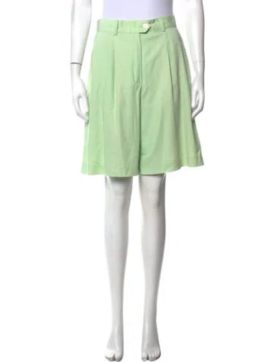 Pre-owned Escada Wool Knee-length Shorts In Green