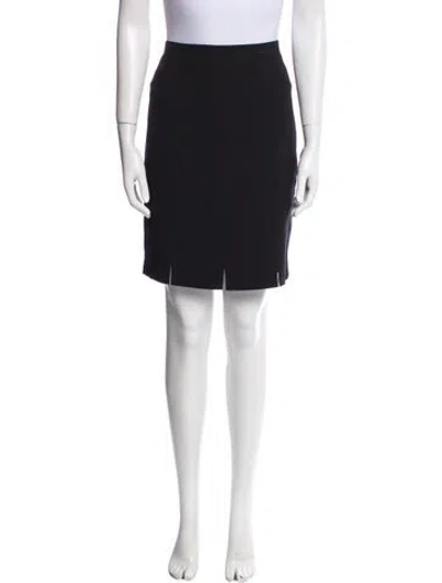 Pre-owned Escada Wool Knee-length Skirt In Black