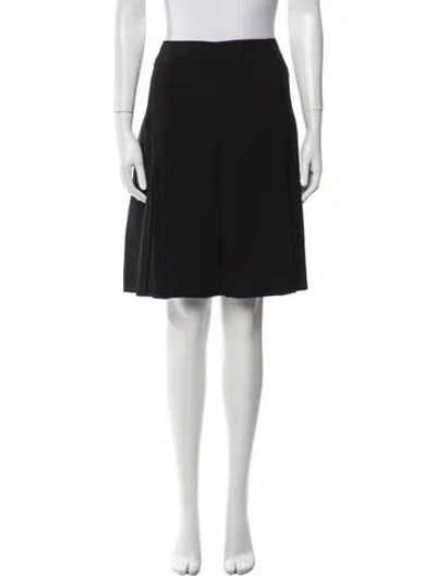 Pre-owned Escada Wool Knee-length Skirt In Black