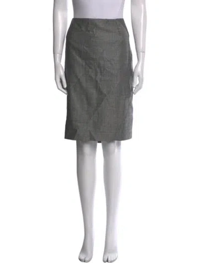 Pre-owned Escada Wool Knee-length Skirt In Black