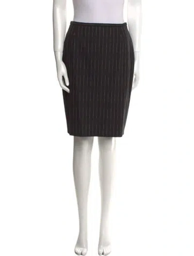 Pre-owned Escada Wool Knee-length Skirt In Black