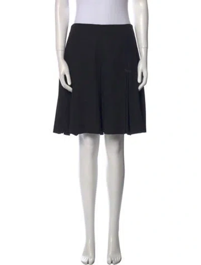 Pre-owned Escada Wool Knee-length Skirt In Black