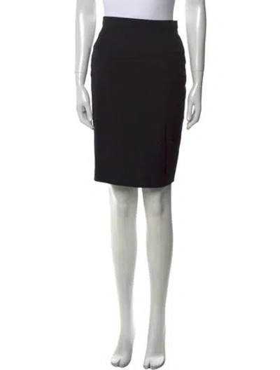 Pre-owned Escada Wool Knee-length Skirt In Black