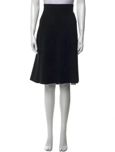 Pre-owned Escada Wool Knee-length Skirt In Black