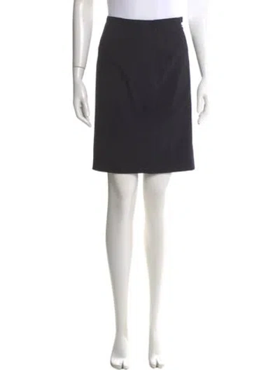Pre-owned Escada Wool Knee-length Skirt In Black