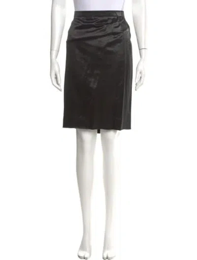 Pre-owned Escada Wool Knee-length Skirt In Black