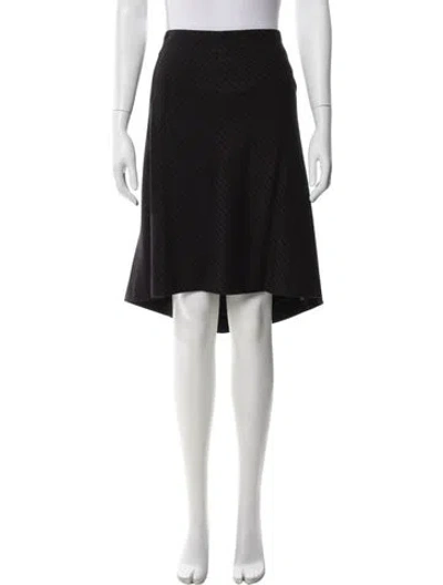 Pre-owned Escada Wool Knee-length Skirt In Black