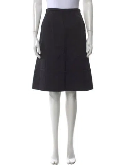 Pre-owned Escada Wool Knee-length Skirt In Black