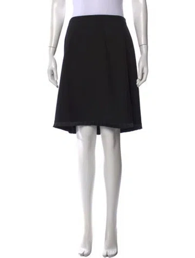Pre-owned Escada Wool Knee-length Skirt In Black