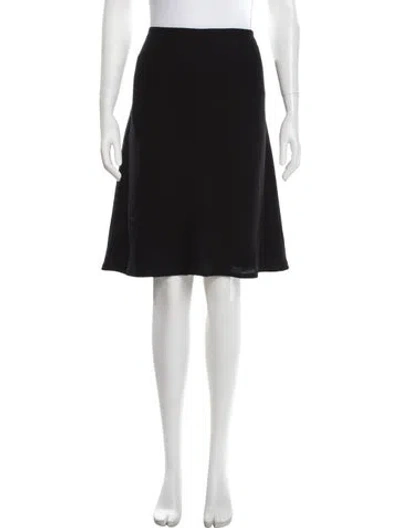 Pre-owned Escada Wool Knee-length Skirt In Black