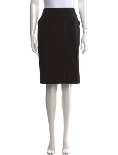 Pre-owned Escada Wool Knee-length Skirt In Black