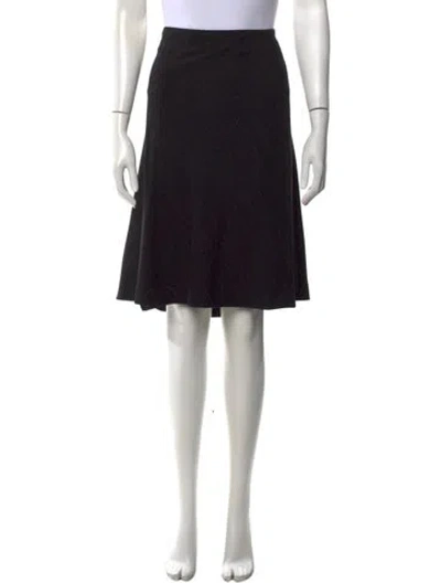 Pre-owned Escada Wool Knee-length Skirt In Black