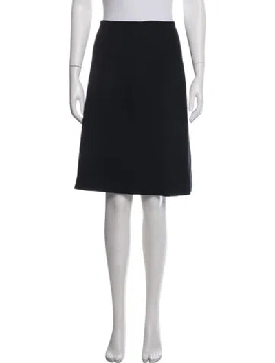 Pre-owned Escada Wool Knee-length Skirt In Black