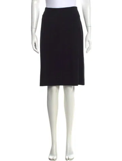 Pre-owned Escada Wool Knee-length Skirt In Black