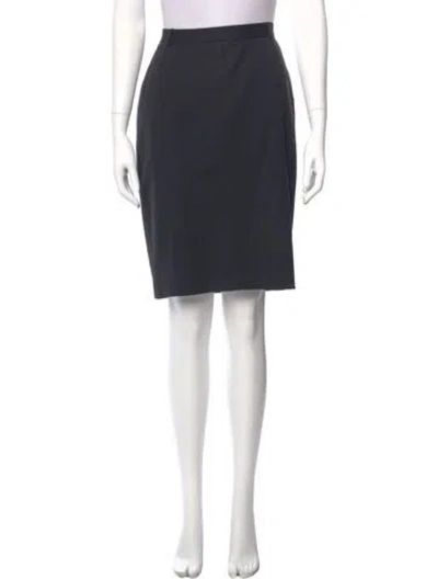 Pre-owned Escada Wool Knee-length Skirt In Blue