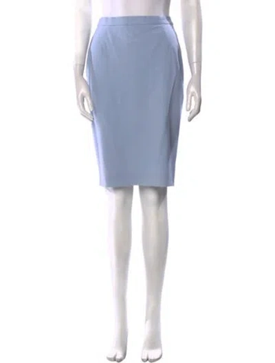 Pre-owned Escada Wool Knee-length Skirt In Blue