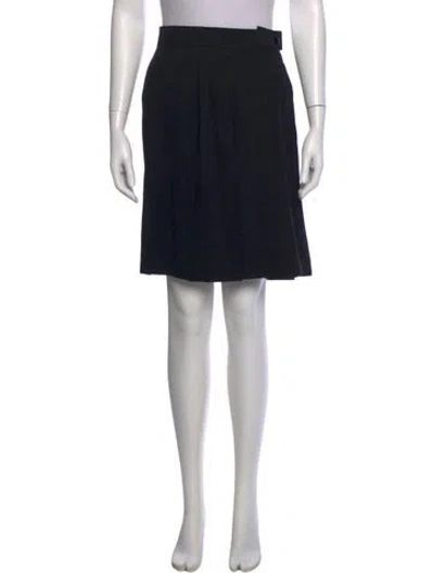 Pre-owned Escada Wool Knee-length Skirt In Blue