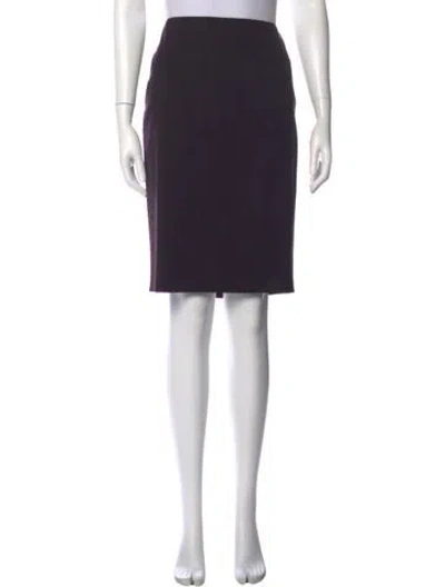 Pre-owned Escada Wool Knee-length Skirt In Blue