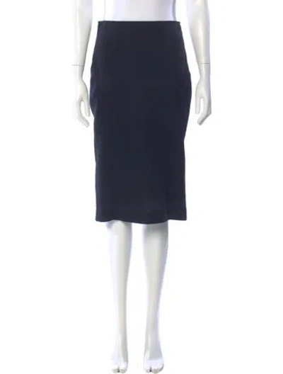 Pre-owned Escada Wool Knee-length Skirt In Blue