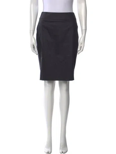 Pre-owned Escada Wool Knee-length Skirt In Blue