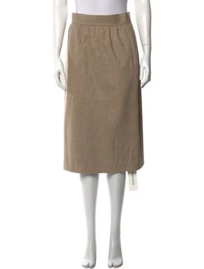 Pre-owned Escada Wool Knee-length Skirt In Brown