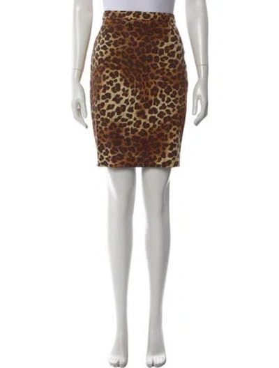 Pre-owned Escada Wool Knee-length Skirt In Brown