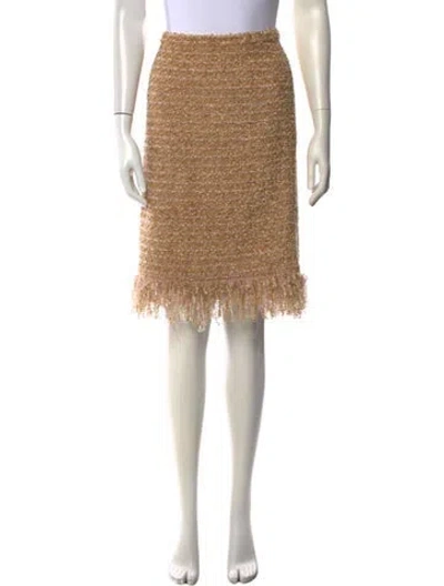Pre-owned Escada Wool Knee-length Skirt In Brown